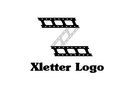 film reel forming letter Z logo