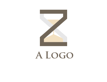 letter z incorporated with hourglass logo