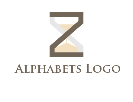 letter z incorporated with hourglass logo