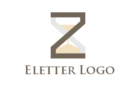 letter z incorporated with hourglass logo