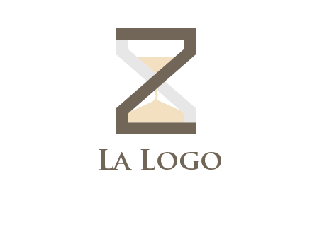 letter z incorporated with hourglass logo