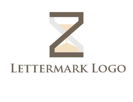 letter z incorporated with hourglass logo