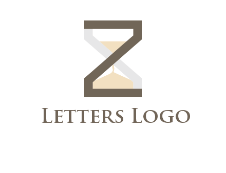 letter z incorporated with hourglass logo