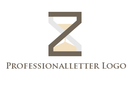 letter z incorporated with hourglass logo