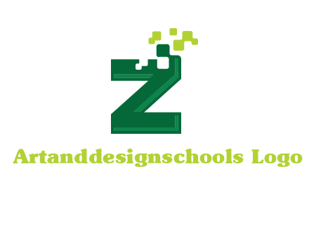 digital letter z logo