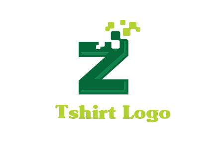 digital letter z logo