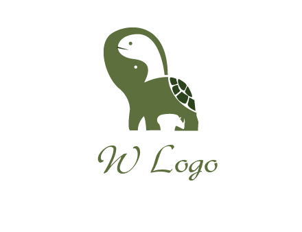 abstract elephant rhino and turtle animal logo