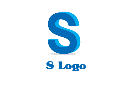 3D letter S