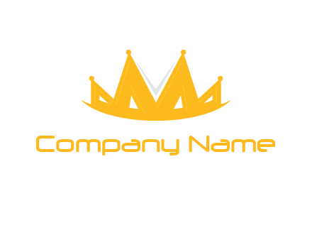 Letter M and V  forming crown logo