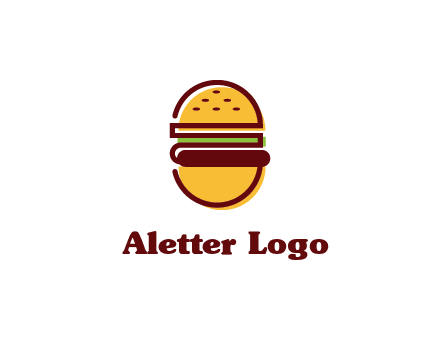 abstract burger logo