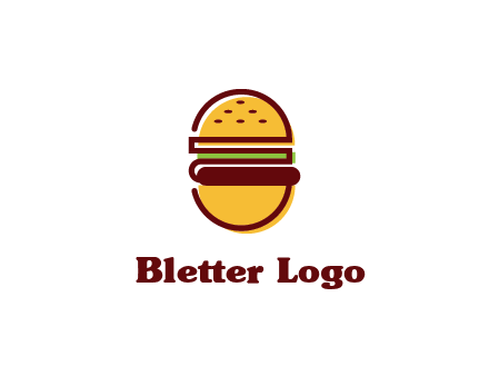 abstract burger logo