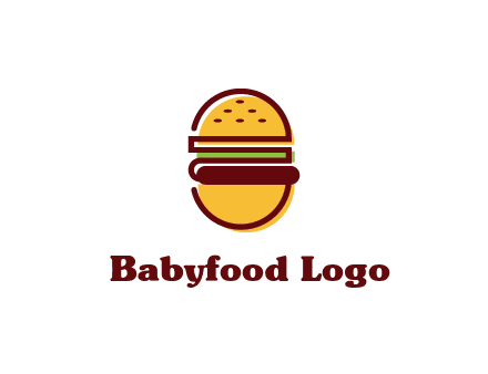 abstract burger logo