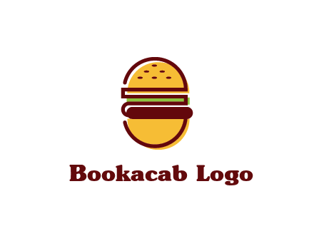 abstract burger logo