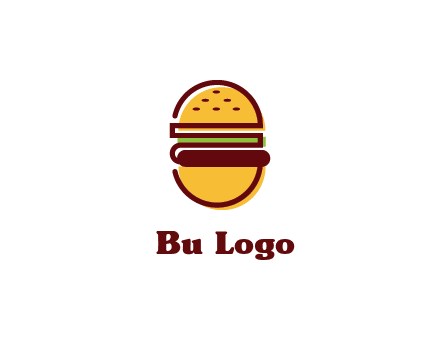 abstract burger logo