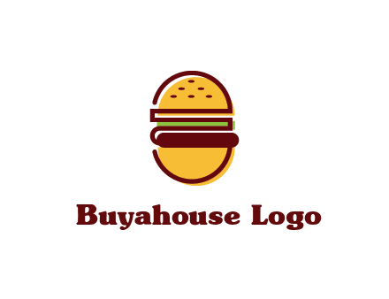 abstract burger logo