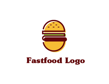 abstract burger logo