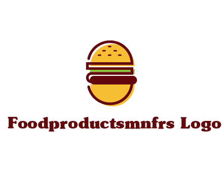 abstract burger logo