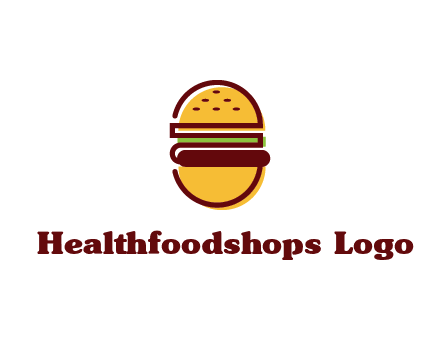 abstract burger logo