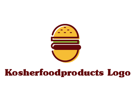 abstract burger logo