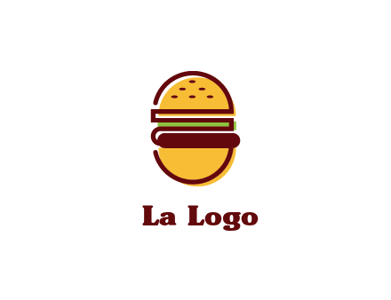 abstract burger logo