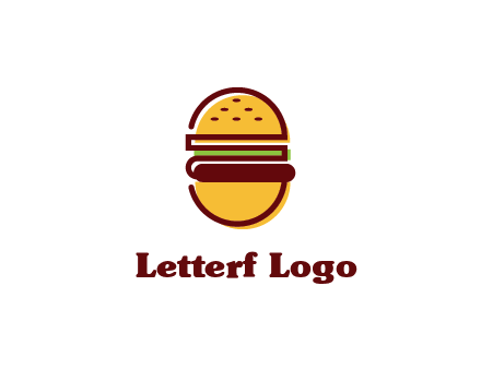 abstract burger logo