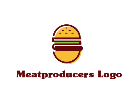 abstract burger logo