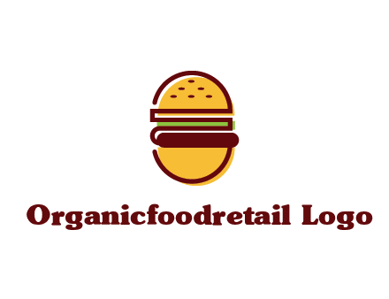 abstract burger logo