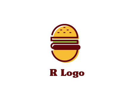 abstract burger logo