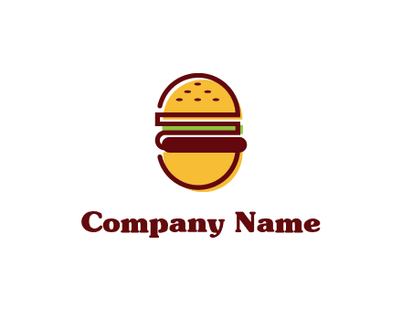 abstract burger logo