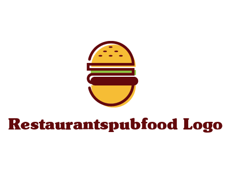 abstract burger logo