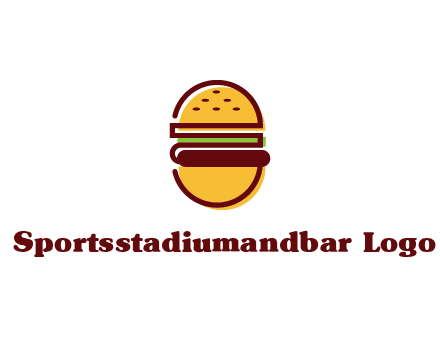 abstract burger logo