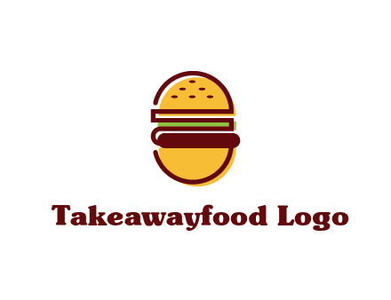 abstract burger logo