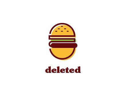 abstract burger logo