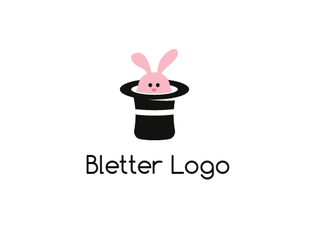 bunny in a hat logo