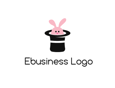 bunny in a hat logo