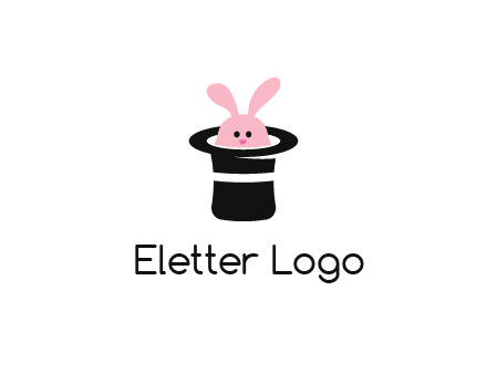 bunny in a hat logo