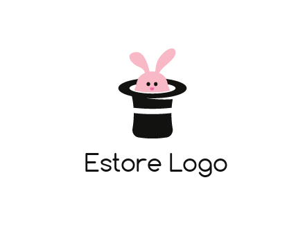 bunny in a hat logo