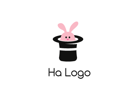 bunny in a hat logo