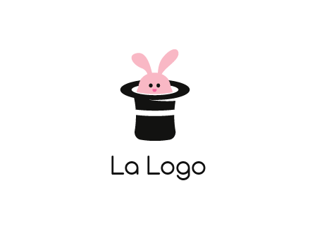 bunny in a hat logo