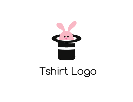 bunny in a hat logo