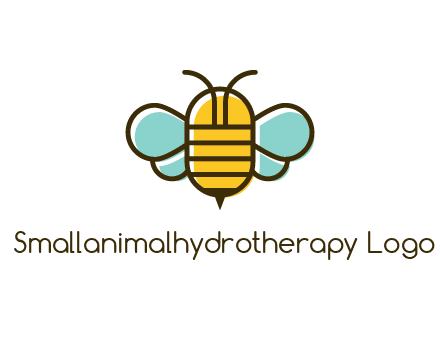 abstract honey bee logo