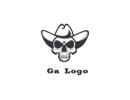 cowboy skull logo