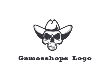 cowboy skull logo