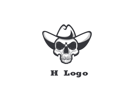 cowboy skull logo