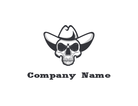 cowboy skull logo