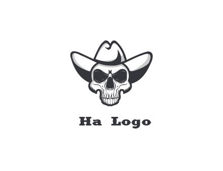 cowboy skull logo