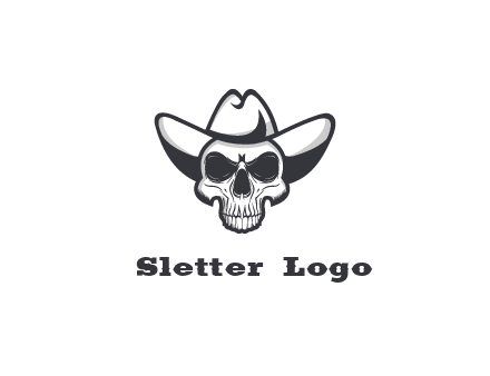 cowboy skull logo