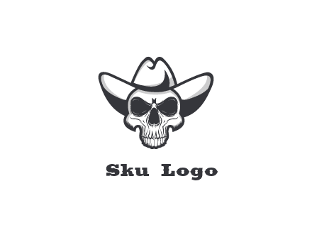 cowboy skull logo