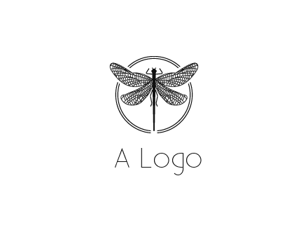 detailed dragonfly logo