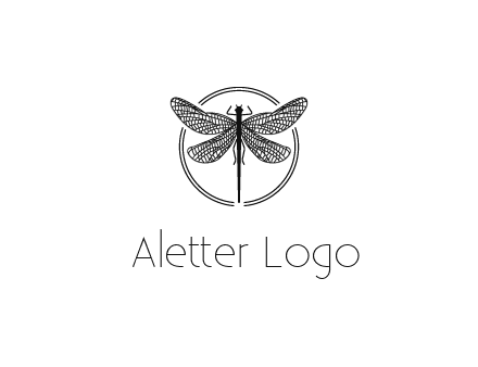 detailed dragonfly logo